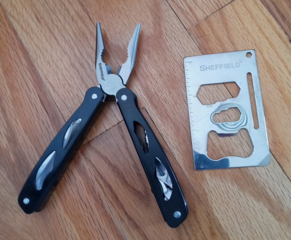 Sheffield Multi-Tool 10 function with wrench * 6 inch * Lot of 2