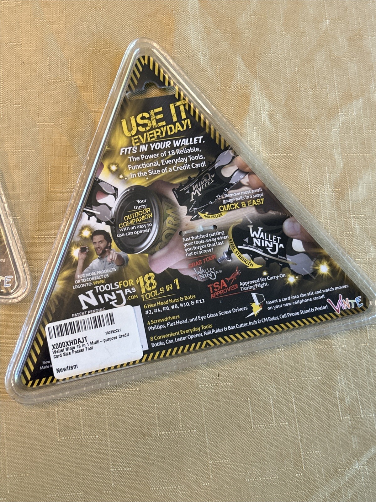 2 Packs of Wallet Ninja 18 in 1 Multi-purpose Credit Card Size Tool – Black