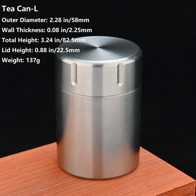 Pure Titanium Waterproof Pill Holder Organizer Container Jewelry Tea Storage Box
