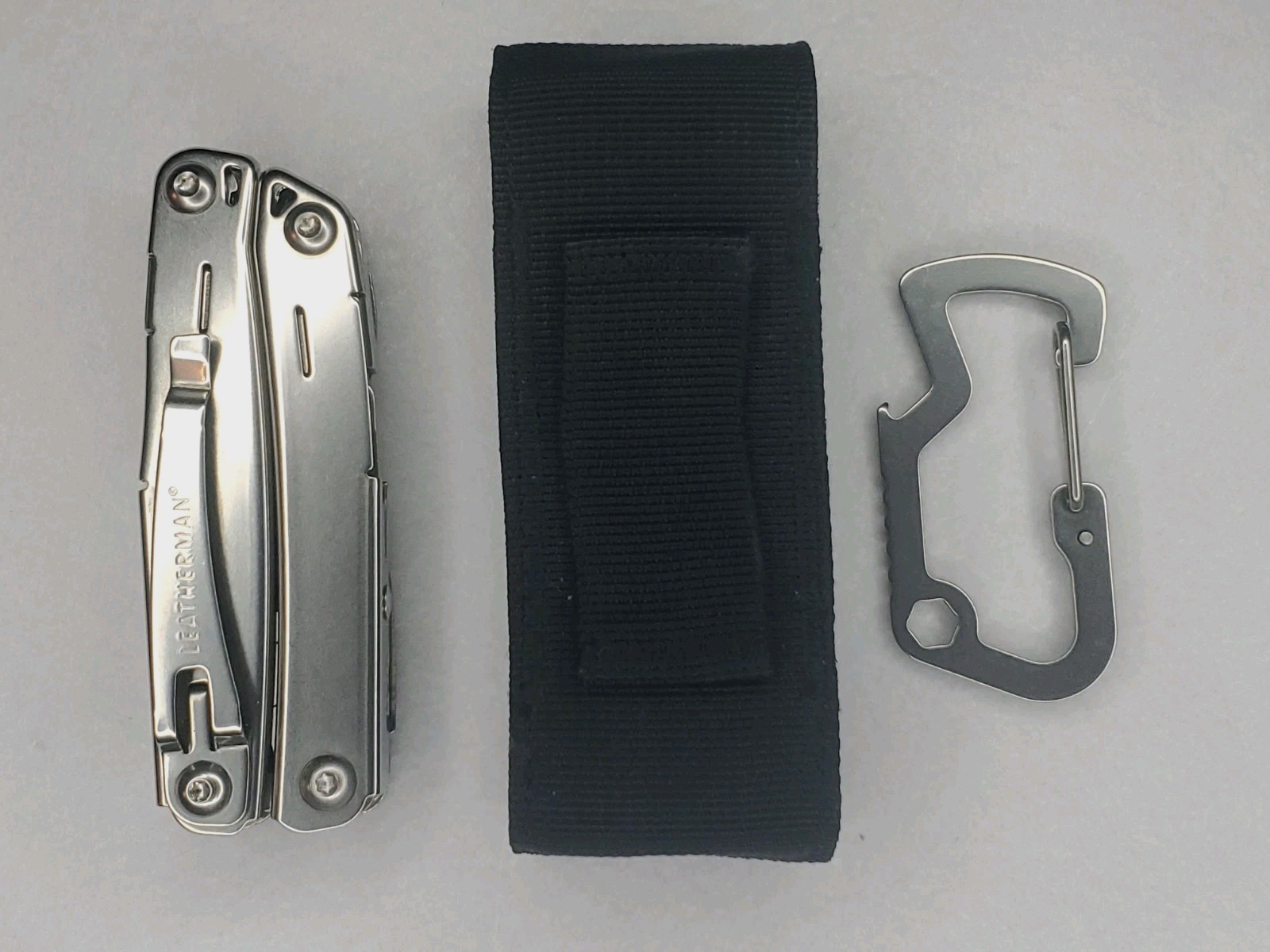 Leatherman Sidekick Multi Tool With Pouch & Carabiner Bottle Opener HEX Tool EUC