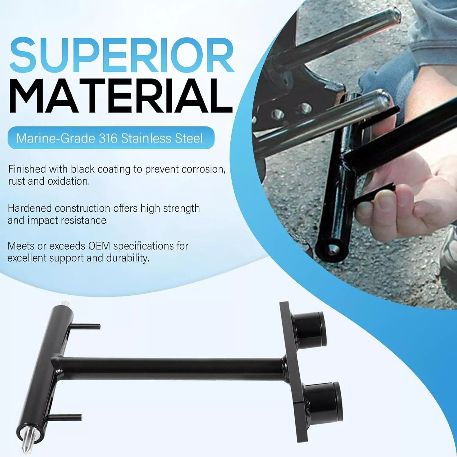 10107 Lock N’ Stow Transom Saver For Mercury Outboard Trailering Motor Support