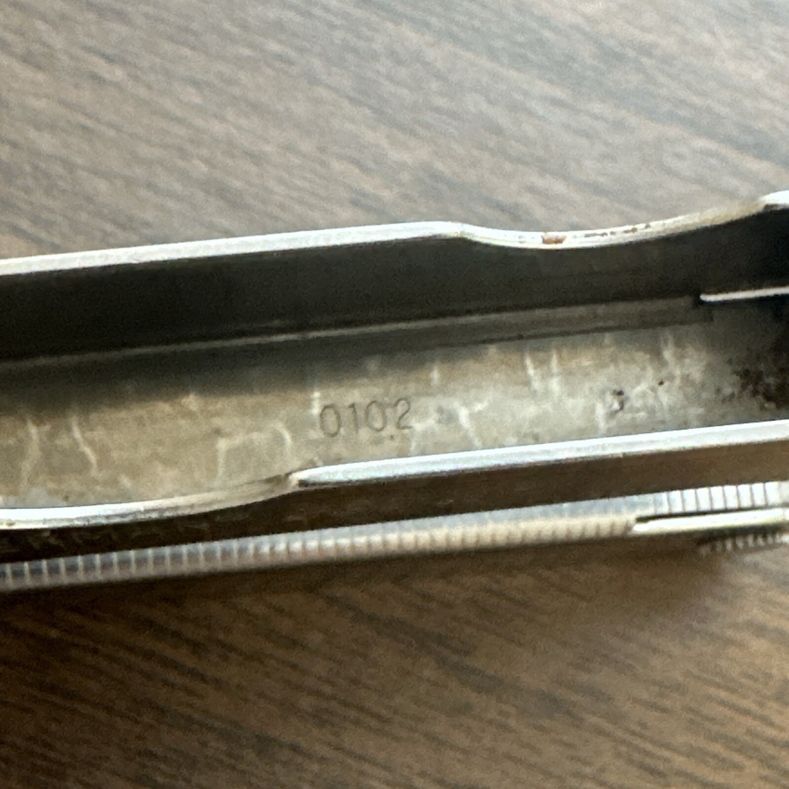 2002 “Siemens” Leatherman PST II Leather Sheath, Scissors, fish hook file, combo
