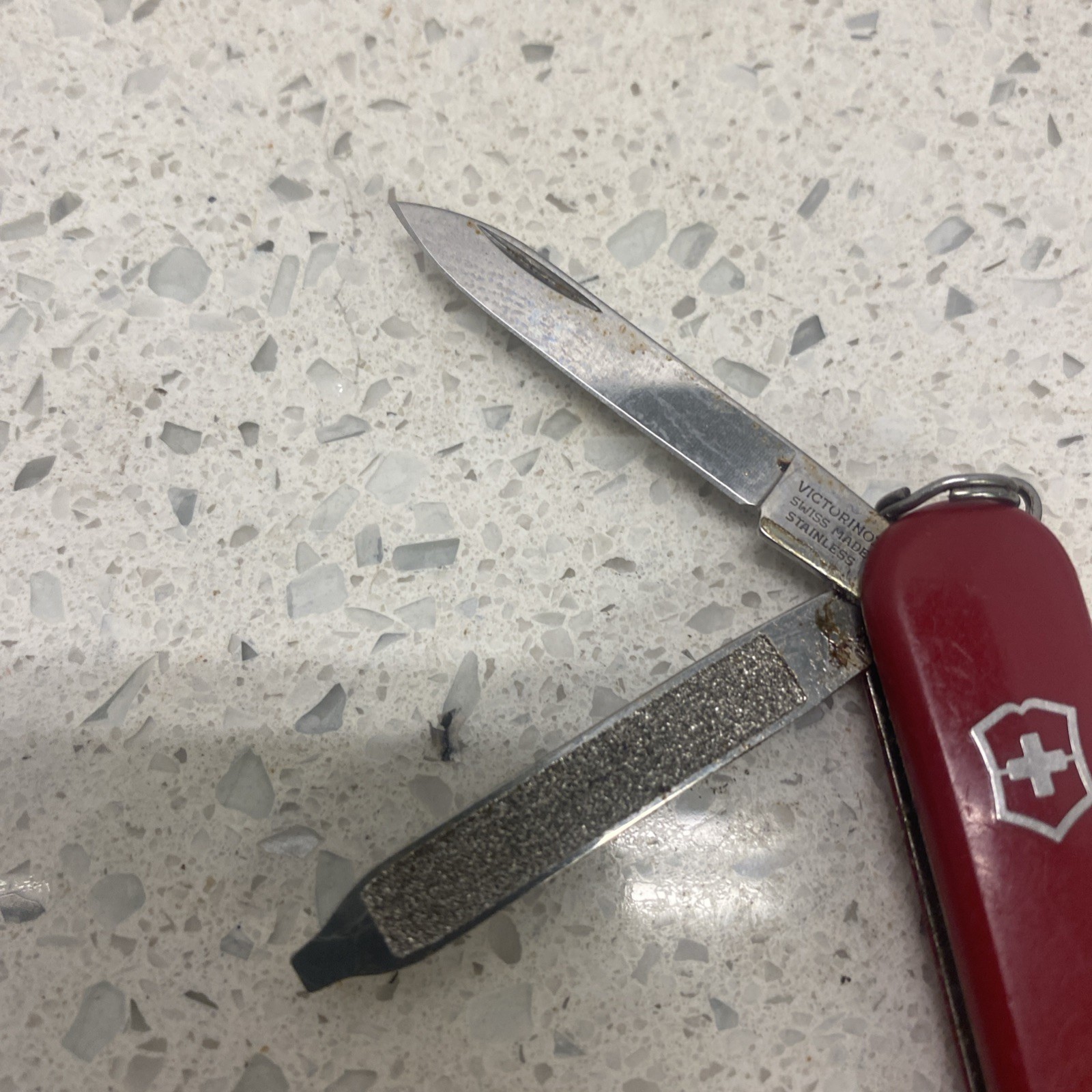 Victorinox Small Knife, Scissors, Nail File, Tweezers & Toothpick