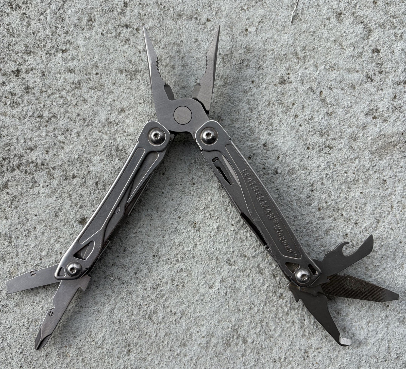 LEATHERMAN WINGMAN 14-IN-1 MULTI-TOOL, PLIERS, SCISSORS, SCREWDRIVER, CLIP, EXC!