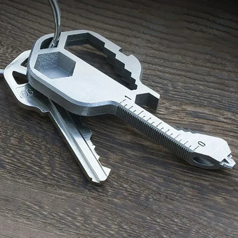 Multi-tool | Original Key Shaped Pocket Tool | Stainless Steel Keychain Utility