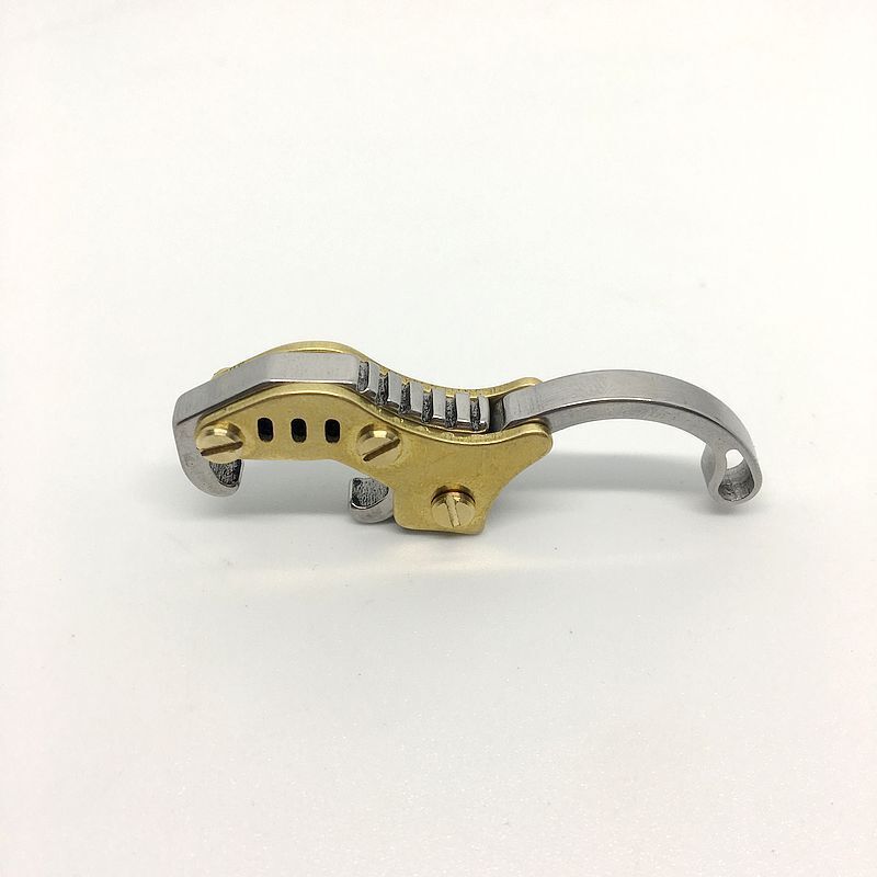 New EDC Brass+Stainless steel Bottle Opener Keychain Portable Folding Tool