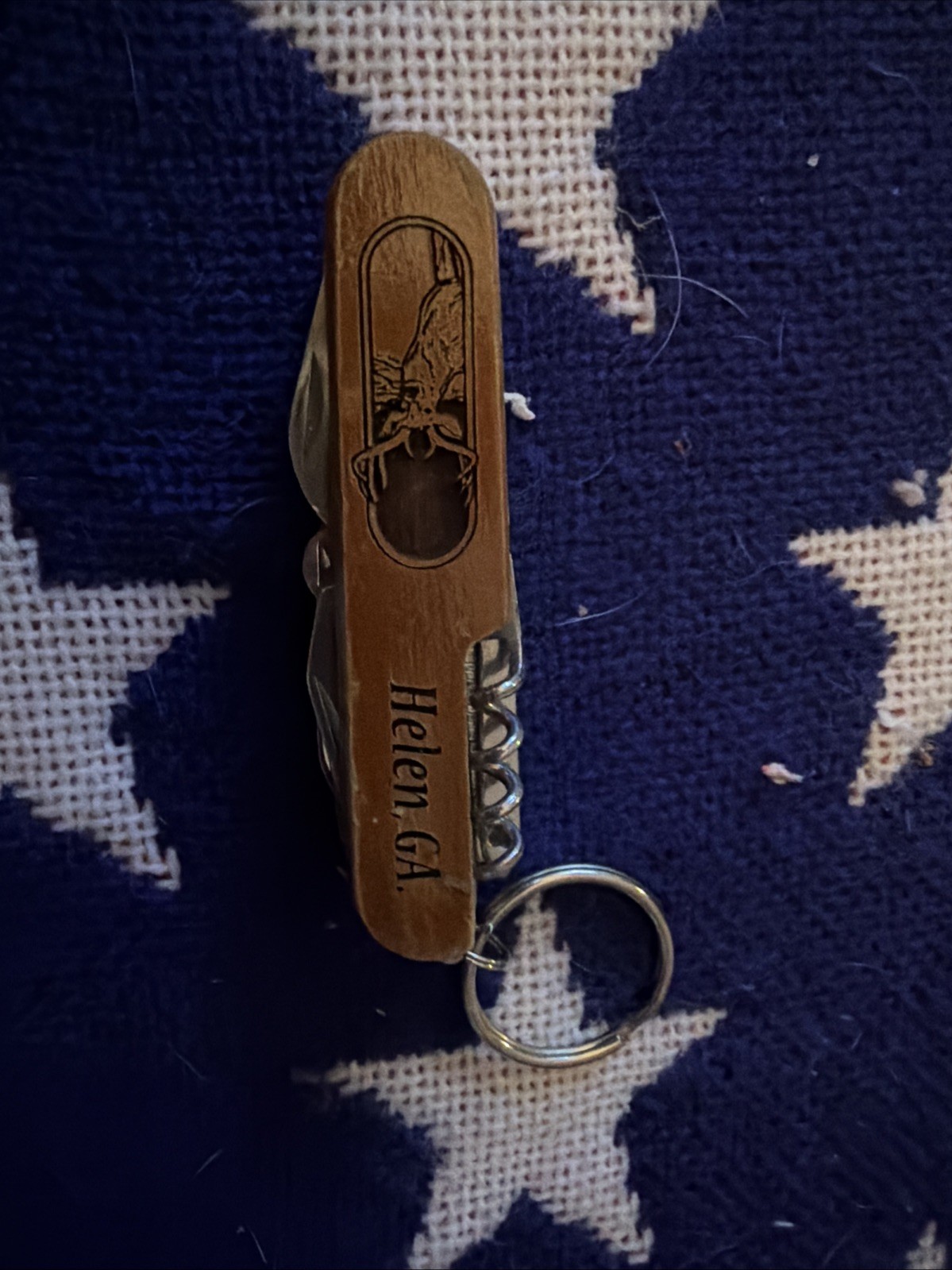 Buck Head Helen Georgia Multi Tool Keychain Jason Name On Back