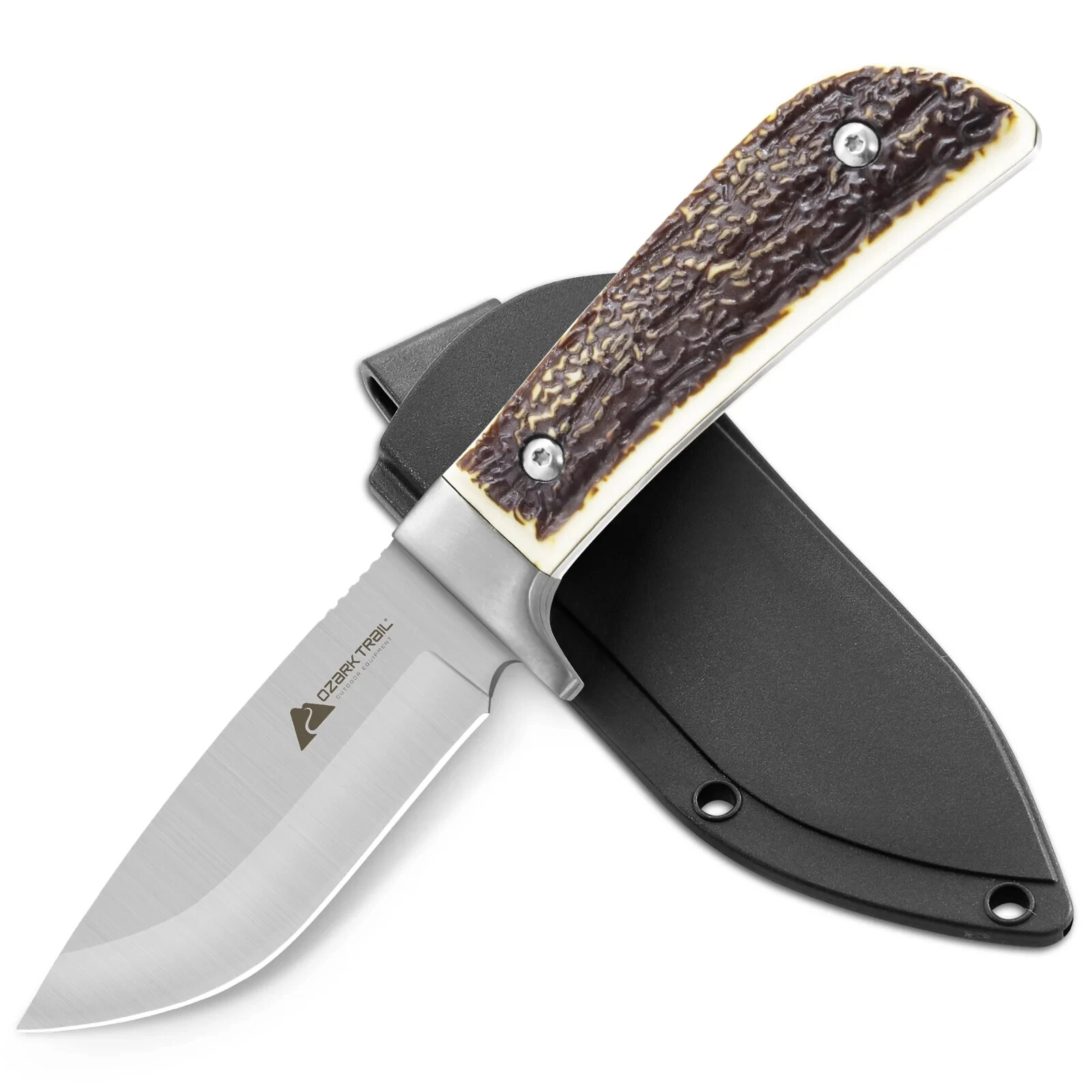 Ozark Trail 6 Pieces Combo Knife Set 8.5″ Fixed Blade & Gut Hook 7.25″ Skinner