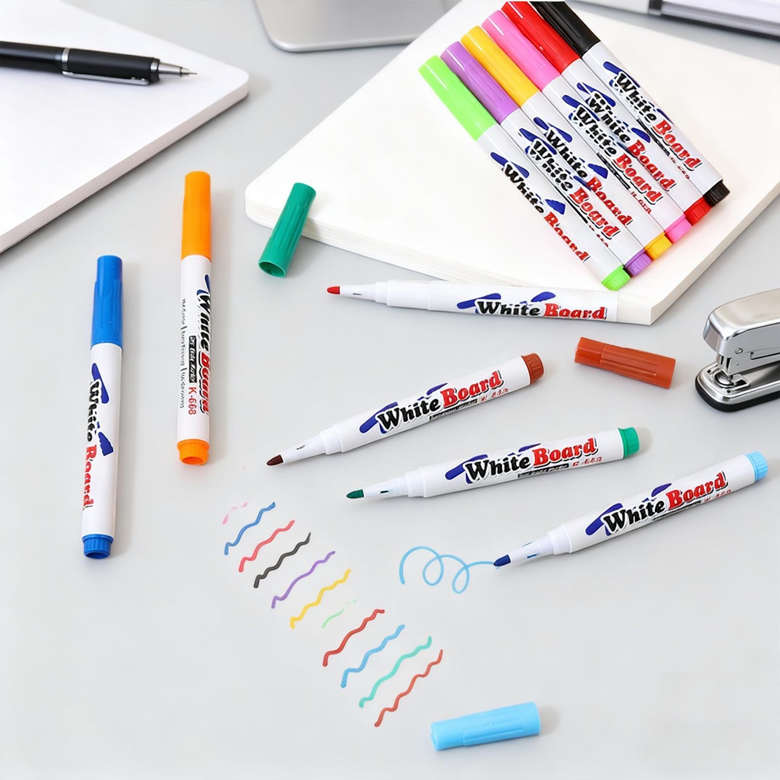 Water Floating Pens with Spoon, Magical Ink Art Set for Kids, Graffiti Drawing