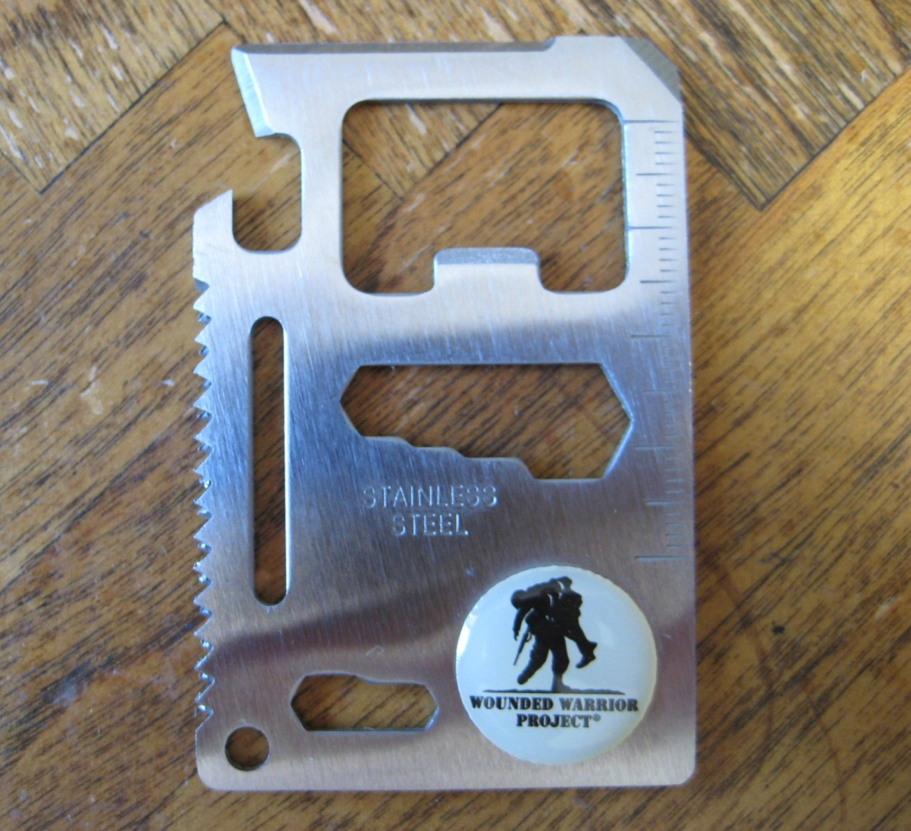 NIB WWP 14 in 1 MultiPurpose Pocket Survival Stainless Steel Knife Tool EDC Camp