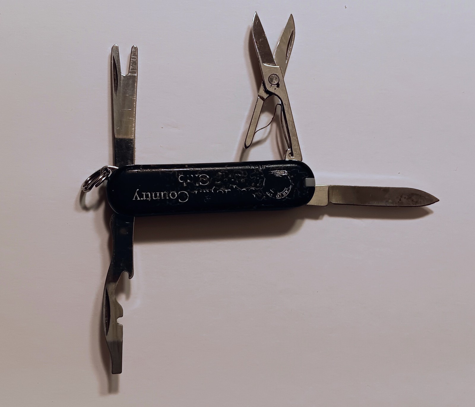 Victorinox Classic SD 8-Tool Multi-Tool Black Country Logo Scissors Lanyard