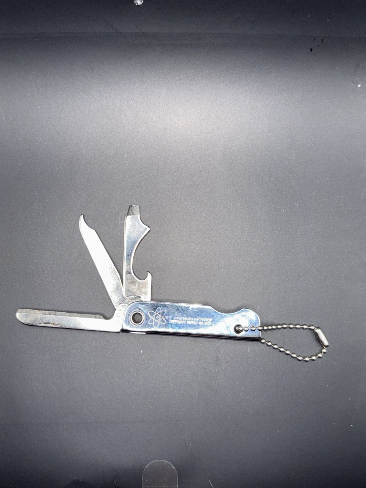 Bassett USA 85 Stainless Steel 3-Tool Pocket Knife, File, Can/Bottle Opener