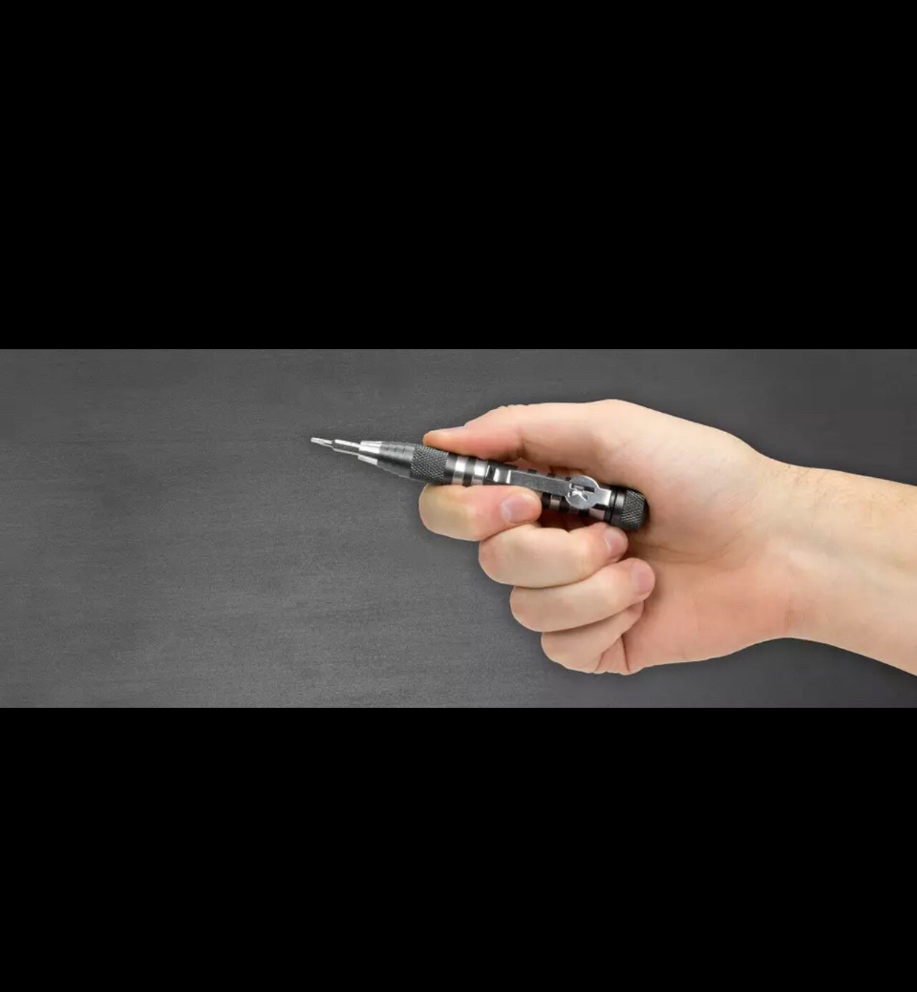 Kershaw TX Tool 5 Bit Kit Black & Silver Aluminum Body w/Bit Driver And Storage
