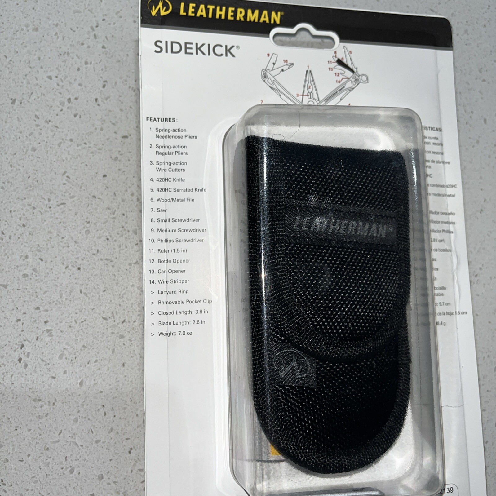 LEATHERMAN, Sidekick Pocket Size Multitool with Spring-Action Pliers and Saw