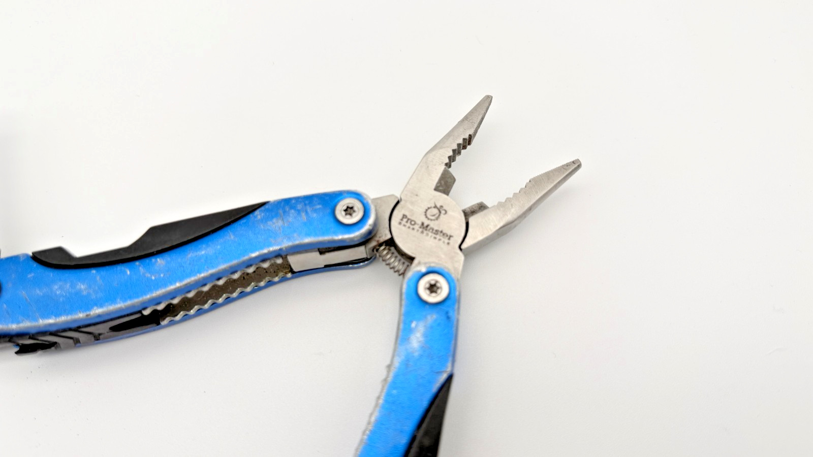 Pro-Master Blue Multi-Tool Pliers w/ Knife, Saw, File & Screwdrivers