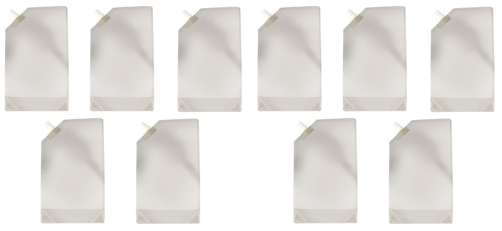 (10) Flexible Collapsible Reusable Folding Water Bottle Bag Survival Flask Pouch