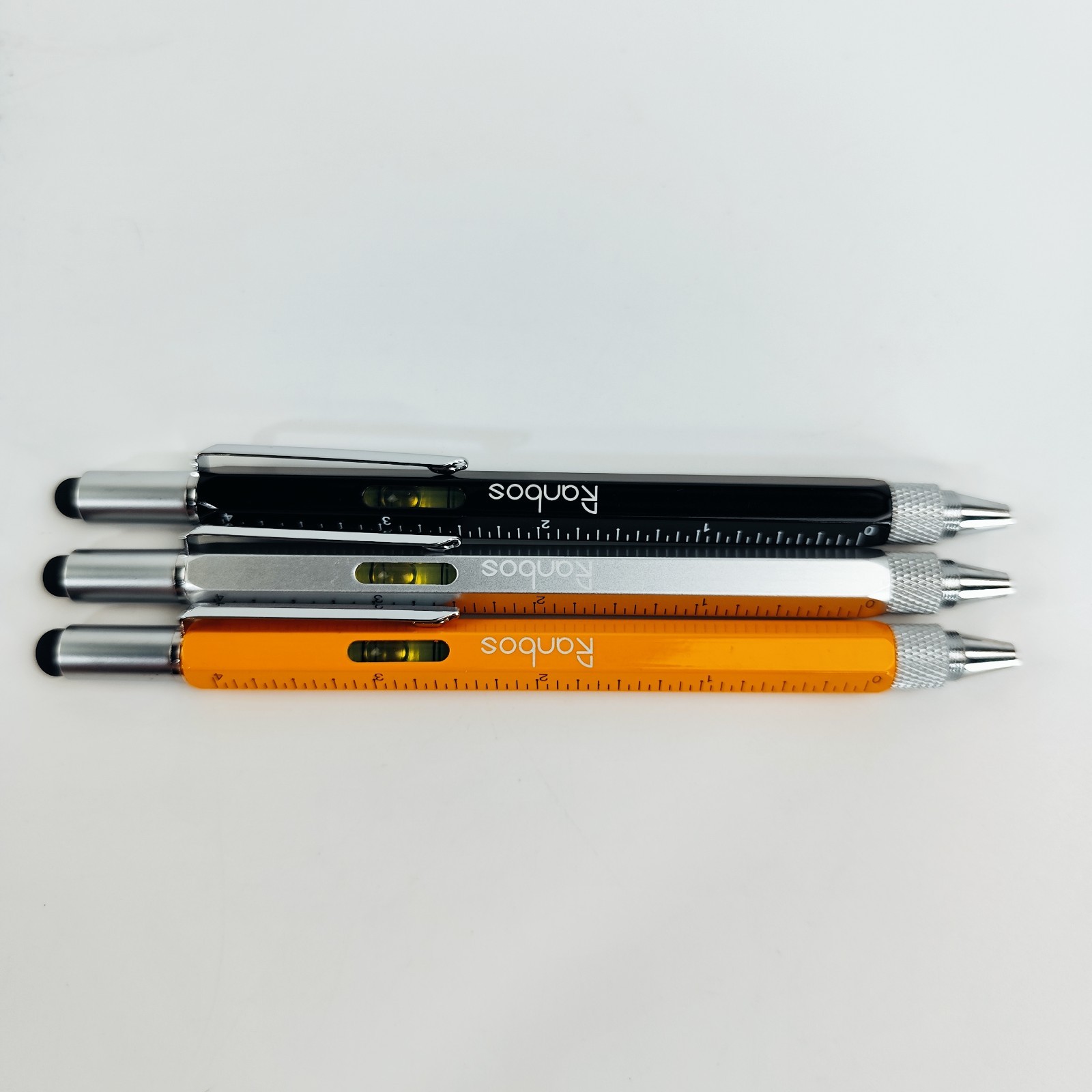 6-in-1 Multi-Function Pen with Ruler, Screwdriver & Touchscreen Stylus, 3 Colors
