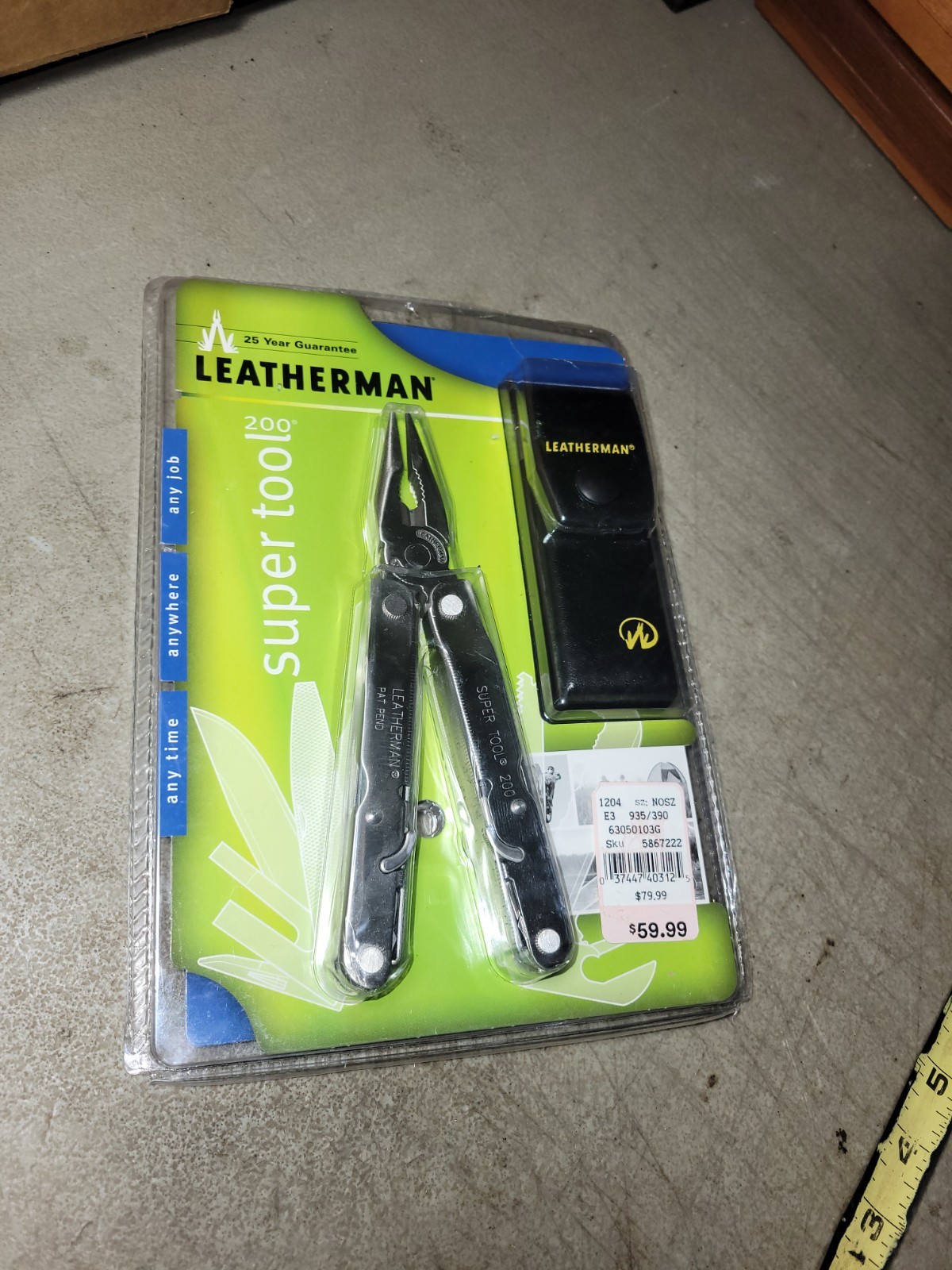 2nd 2001 Leatherman Super Tool 200 unused store display pack multi-tool
