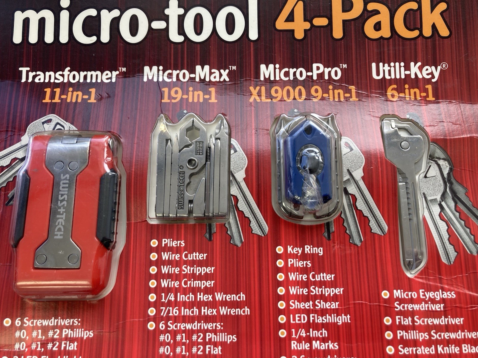 Swiss+Tech Swiss Tech Micro tool 4 pack NIP Gift