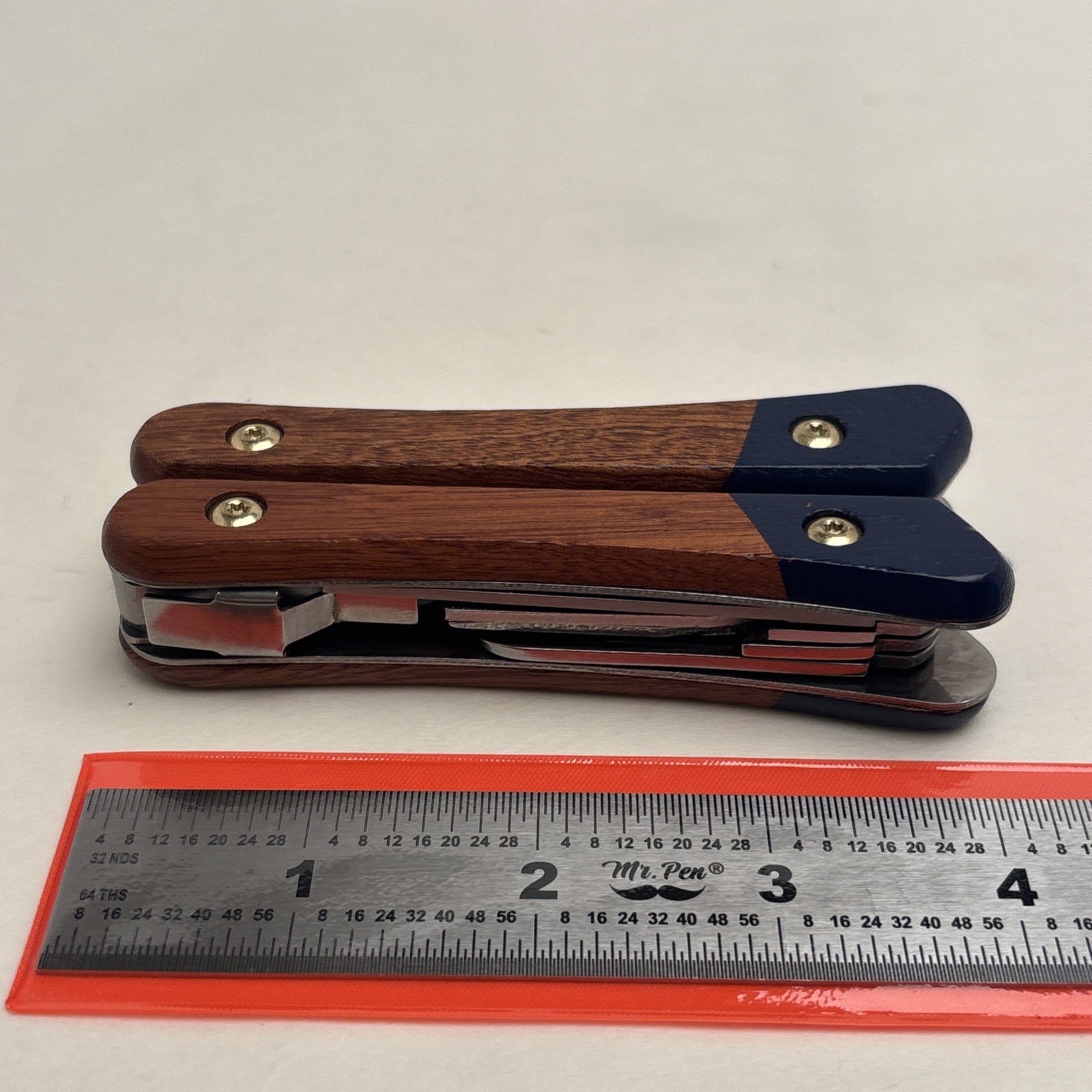 Wild + Wolf Wilderness Survival Tool Wood Scales Multi-tool Tactical Hunt Camp