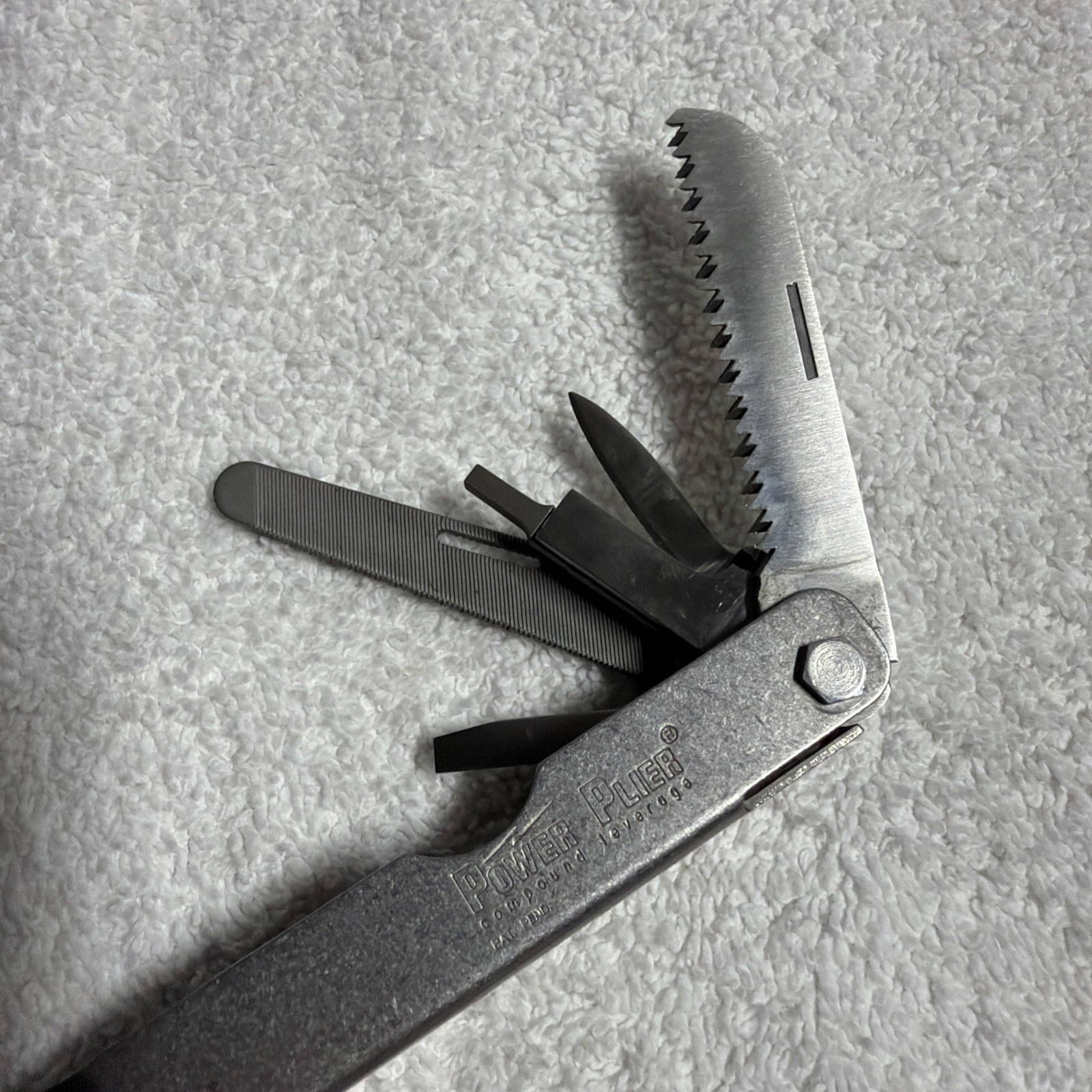 Sog Power Lock Pliers Multi Tool 13 Tools With Case Knife Saw