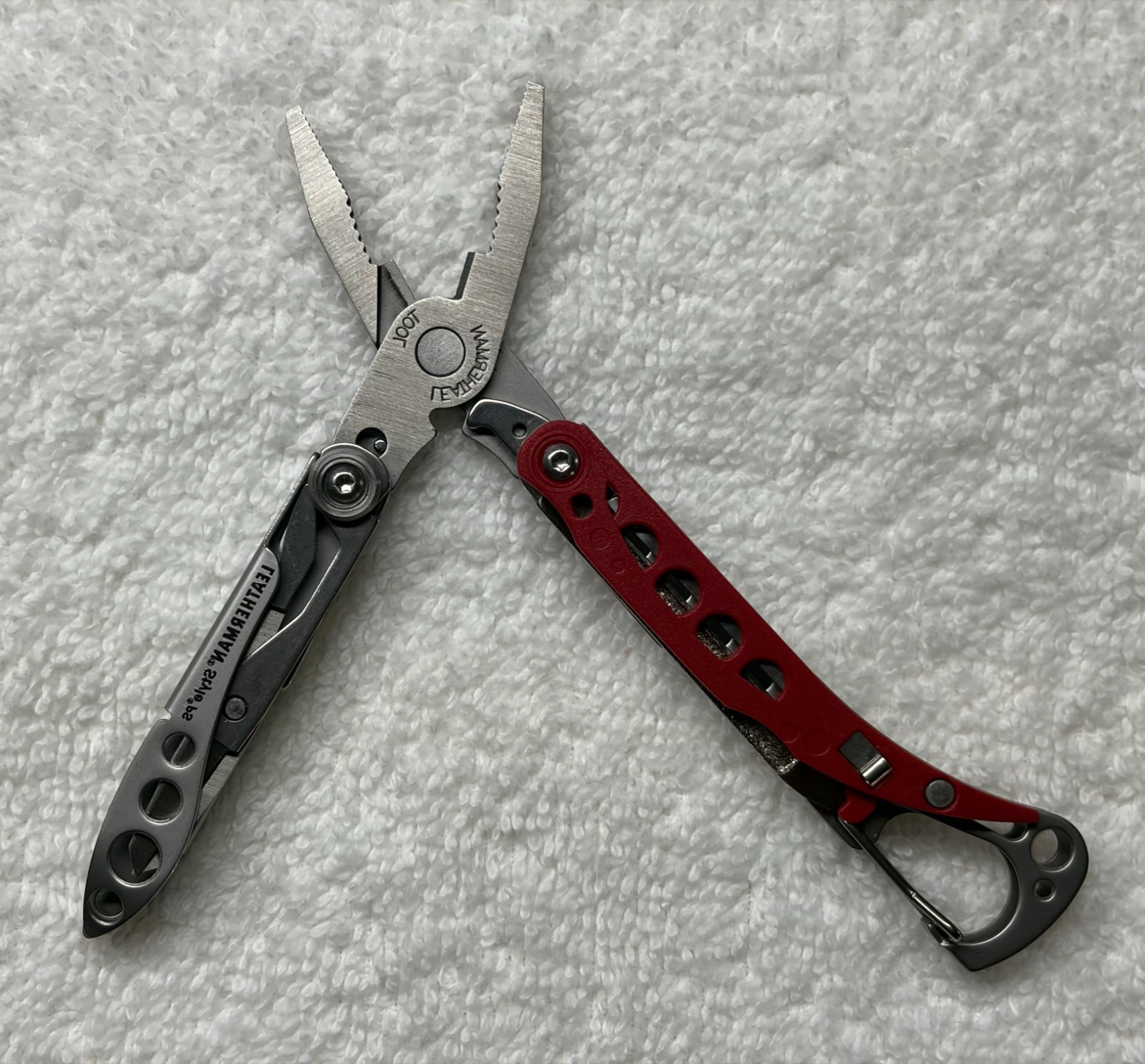 🔥 Leatherman Style PS Red Retired Multi Tool Keychain Rare New TSA Compliant