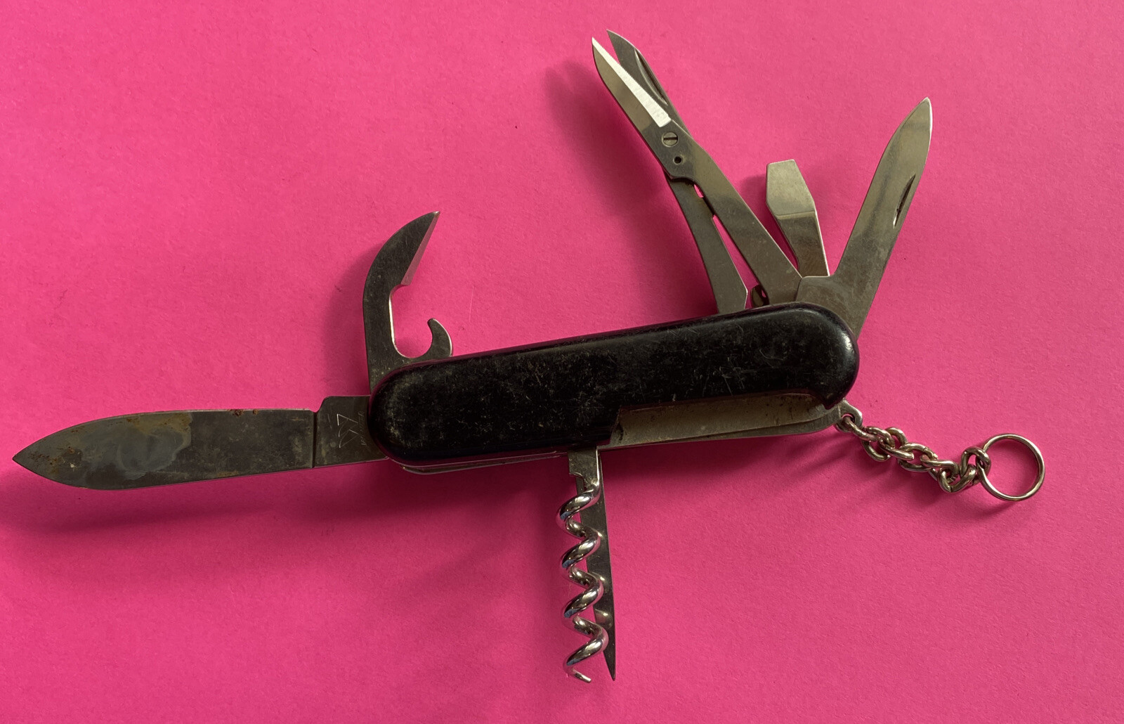 *PRE-OWNED-WENGER DELEMONT-SWISS MULTI-TOOL-FREE SHIPPING*