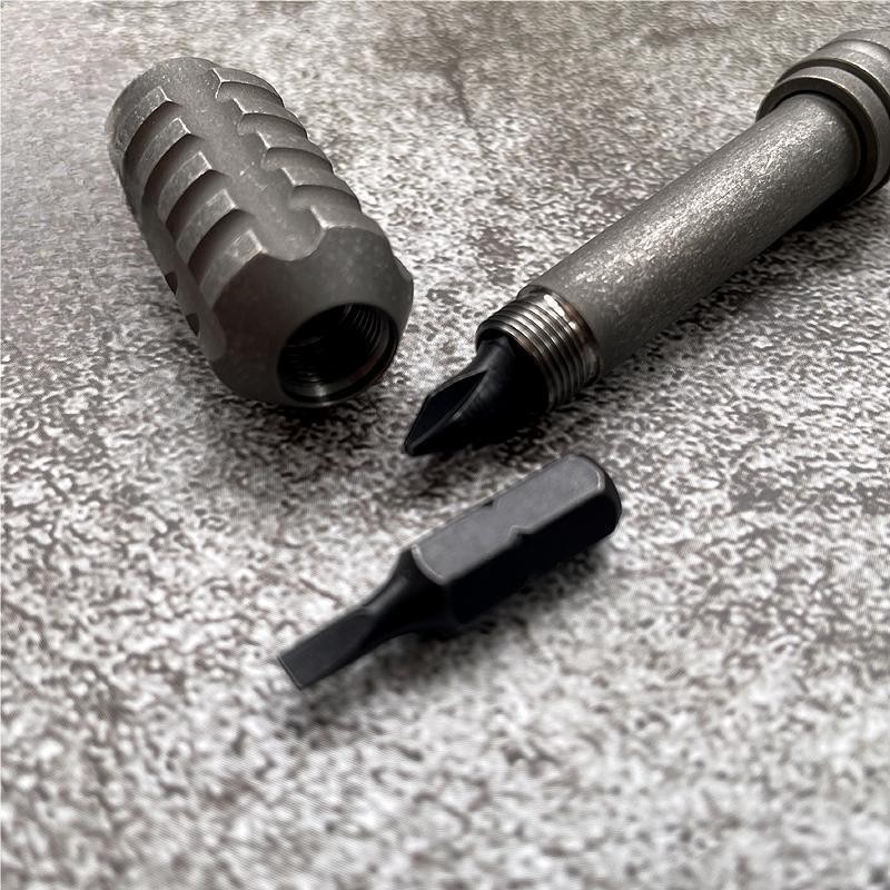 TiC4 PEI Screwdriver Portable Gadget Cross Bit Riding EDC Multi Tools