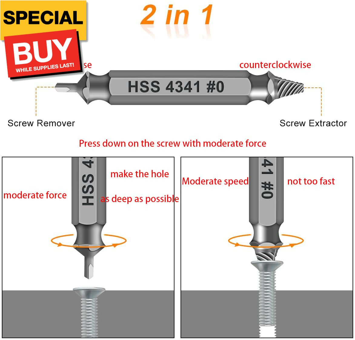 Gifts for Men,Damaged Screw Extractor Set-Christmas Stocking Stuffers for Adults