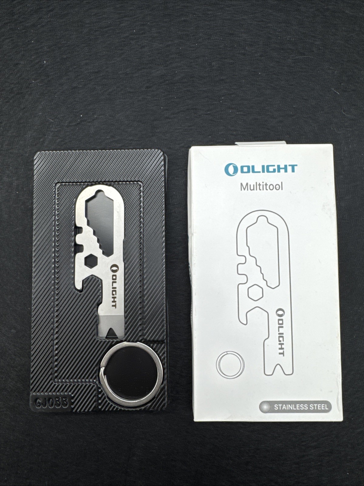 #Y2AR Olight Keychain Multitool 420 Stainless Steel Key Ring Bottle Opener Pry