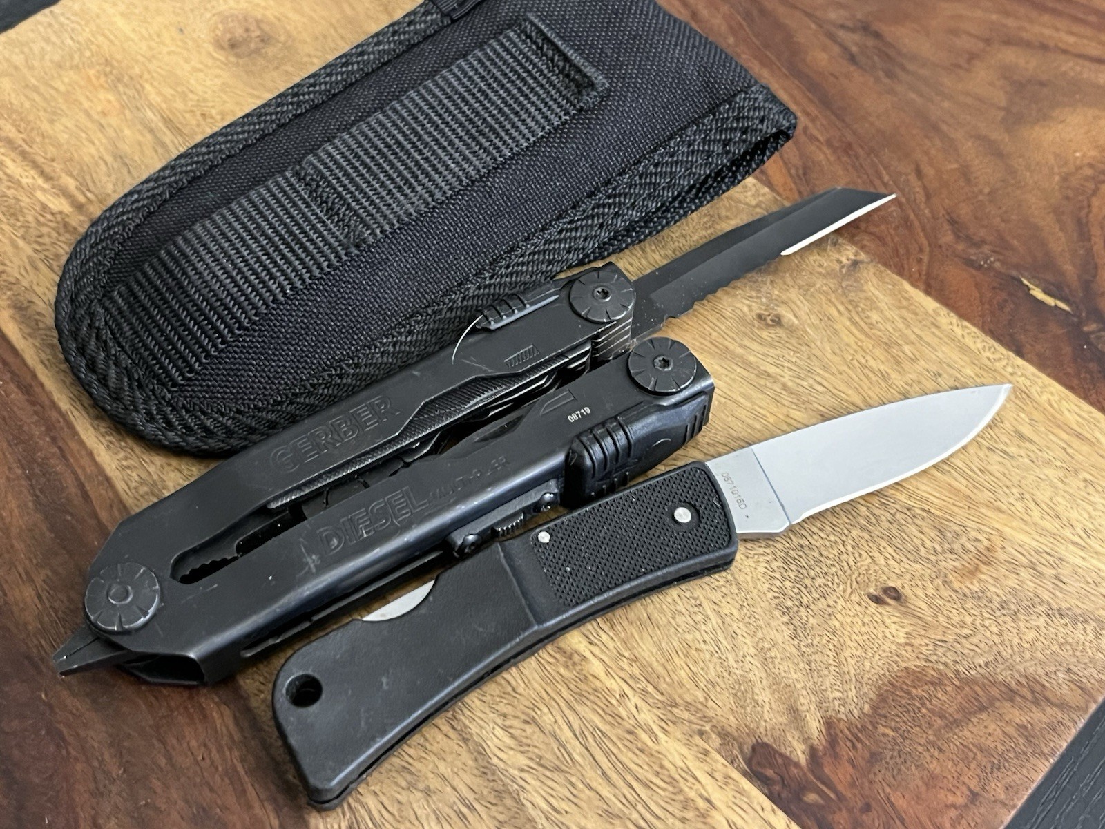 Gerber Multi Tool DIESEL SUPER Nice! w/Gerber Sheath & LST Knife (Lot Of 2)
