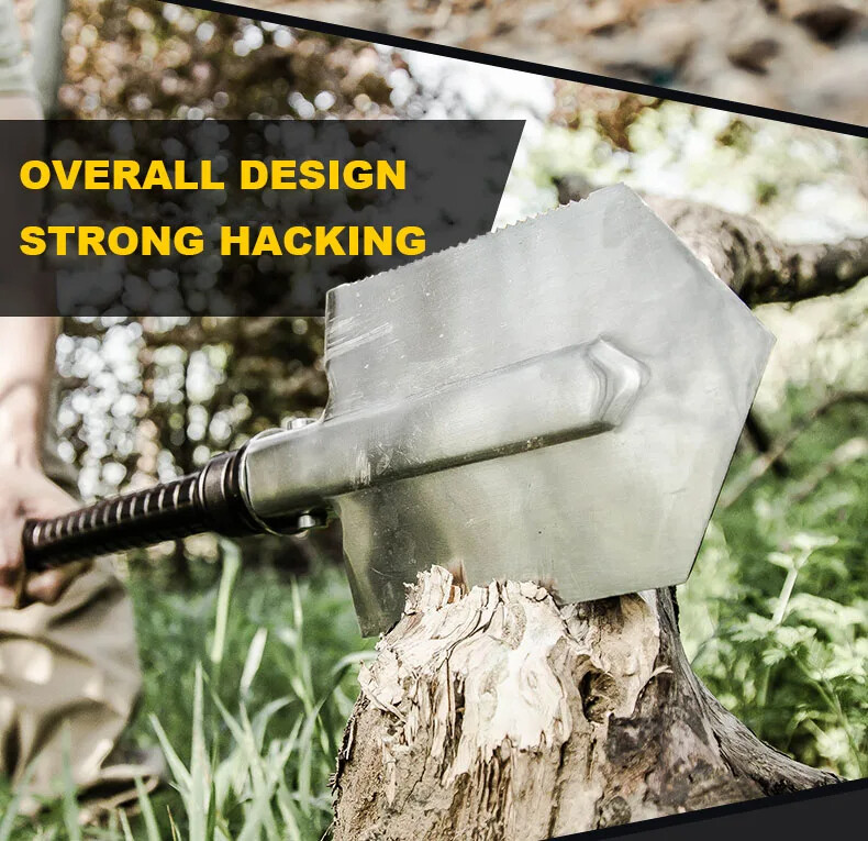 Folding Survival Shovel Multi Tool Emergency Knife Fishing Spear Car 4X4 Spade