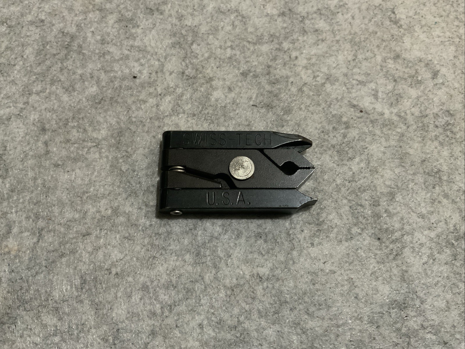 Vintage Swiss-Tech USA Black Micro Tool Phillips Flathead Pliers