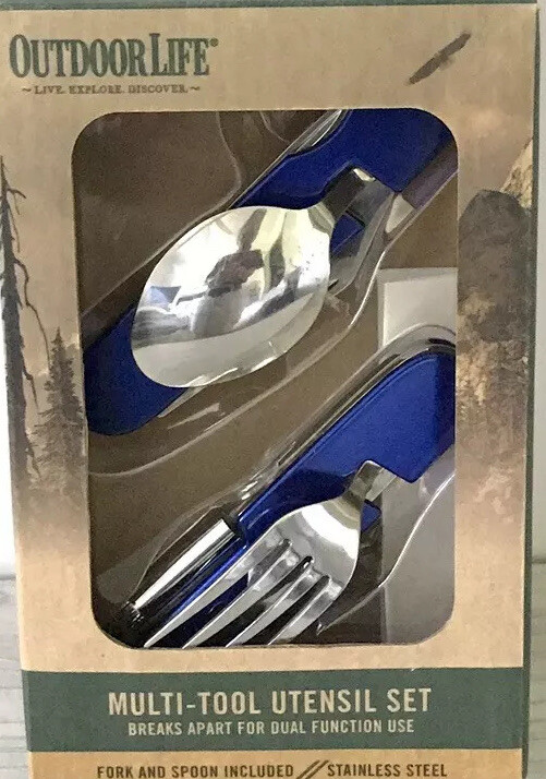 Outdoor Life Multi Tool Utensil Set Stainless Steel New In Box