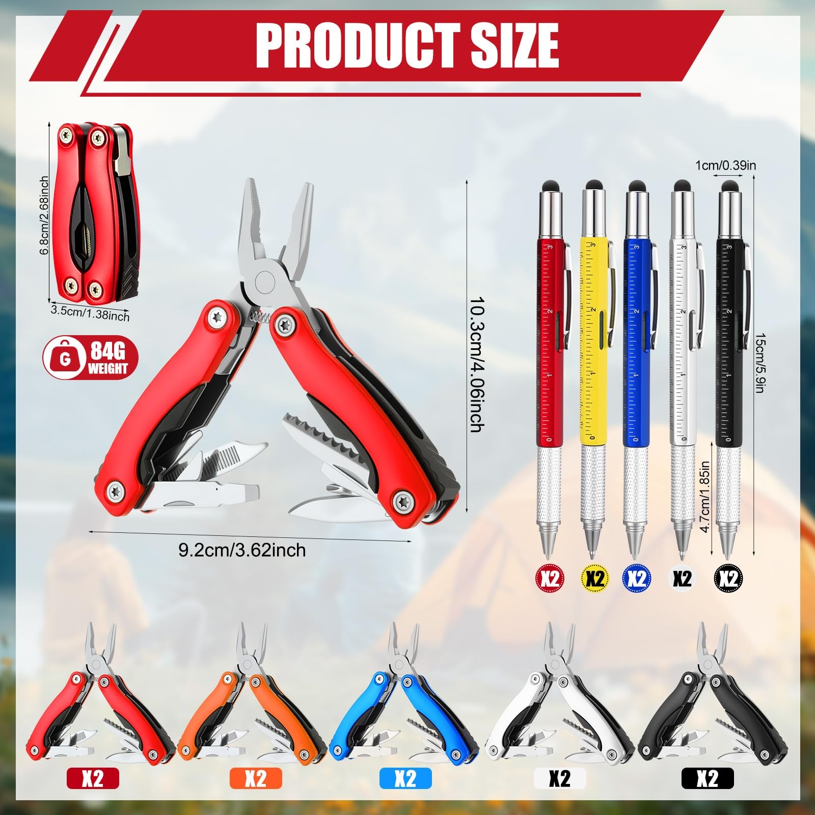 Mini Multitool Gift Stainless Steel Multitool Pliers 6 in 1 Multi Tool Pen Ch…