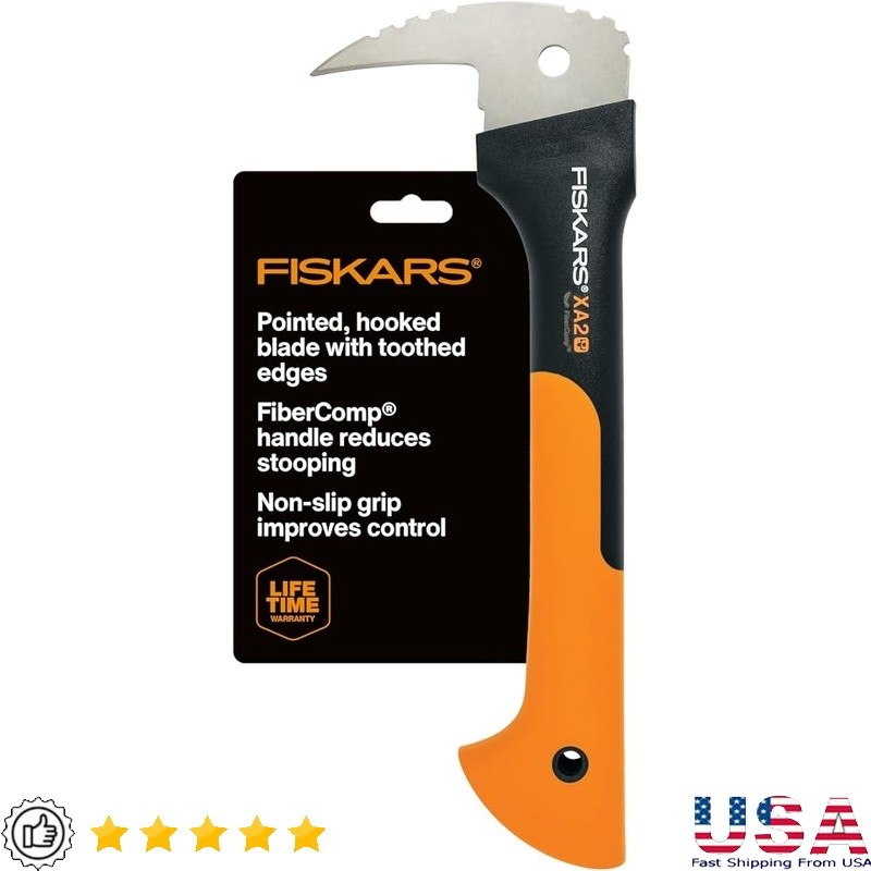 Multi-Use Hookaroon Tool Durable Log Grabber Yard Work Ergonomic Handle