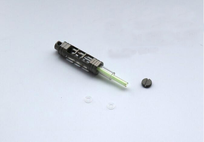 Titanium luminous Tube Pendants Paracord Beads Key Ring Necklace Pendants