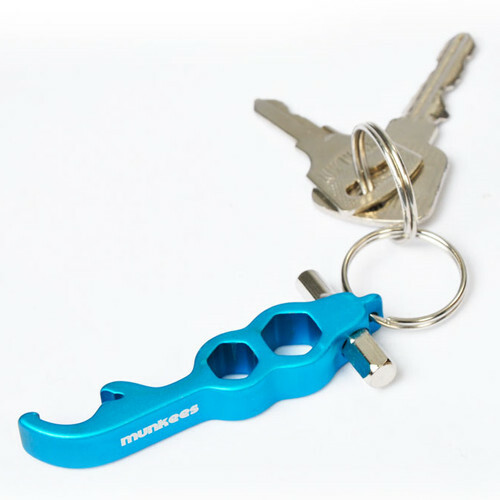 Munkees Aluminum Keychain Bottle Opener with Hex Tools Assorted Colors – 3413