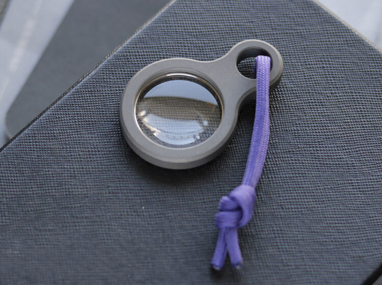 Outdoor Survival Portable Titanium Alloy Glass Magnifying Glass EDC Tools Gifts