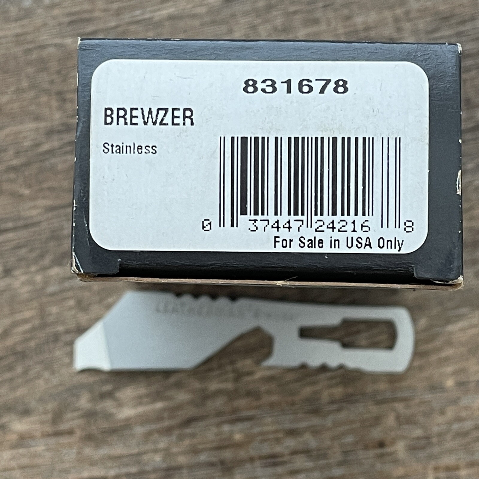Leatherman Brewzer box/bottle opener mini multitool. New. Discontinued
