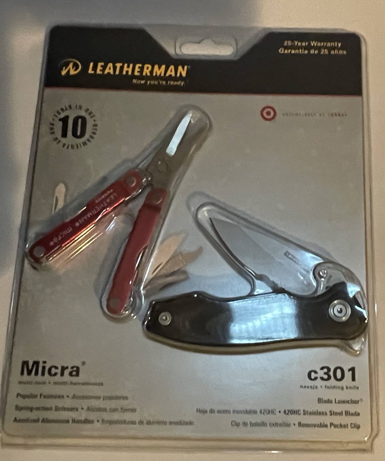 LM36 Leatherman Micra + C301 Multi-Tools Target Exclusive NIP