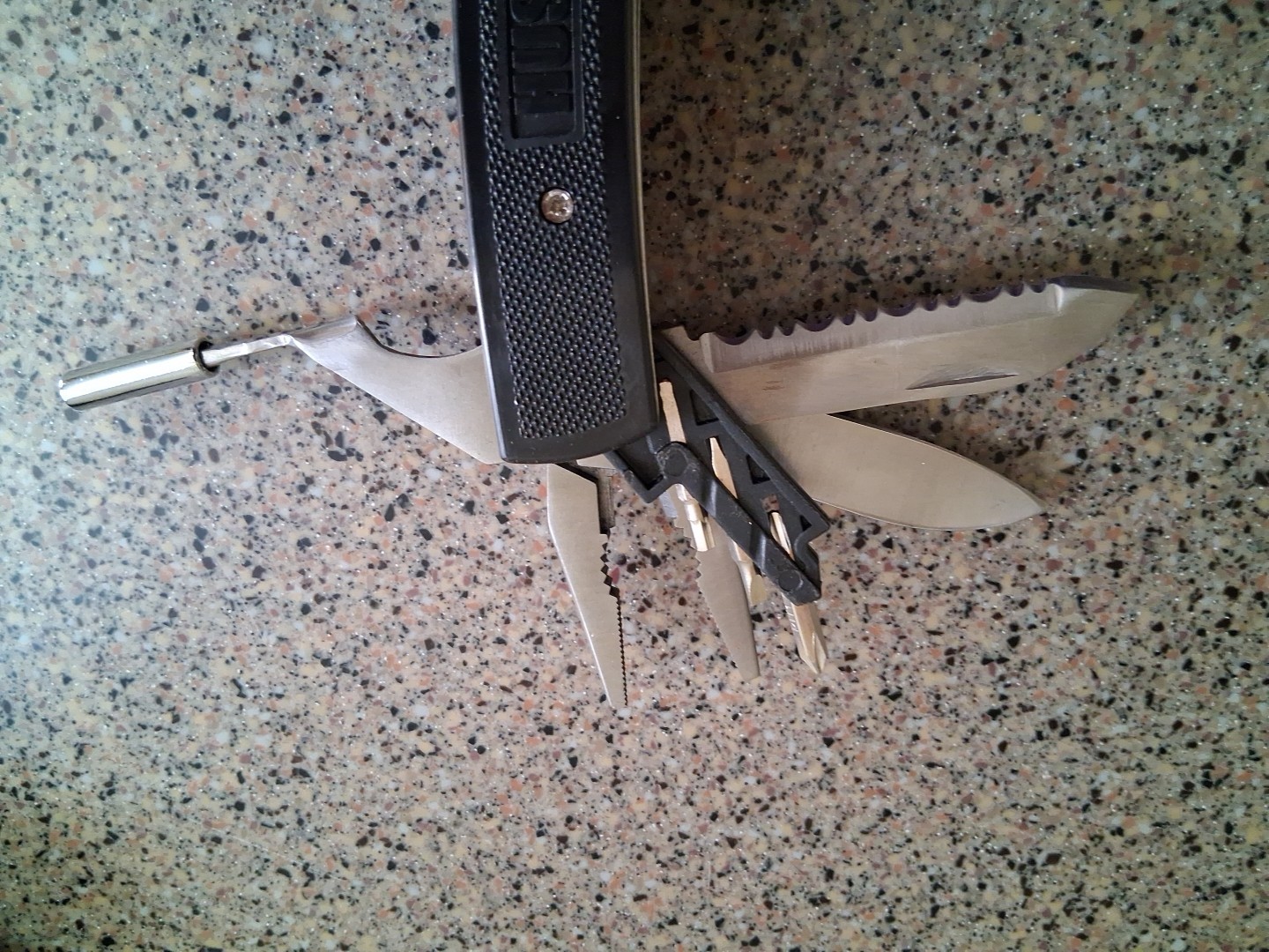 Husky Adjustable wrench Multi-Tool. Saw, Serrated Edge Leatherman Drummer Tool