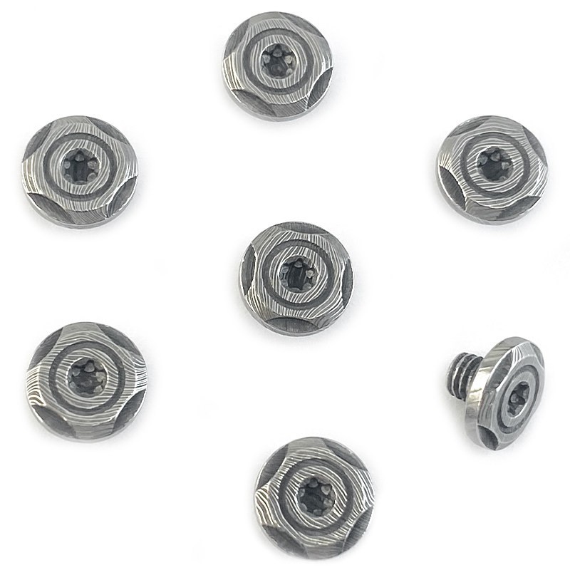 10PCS Stainless Pattern Screws for Folding Knife Handle Scale DIY
