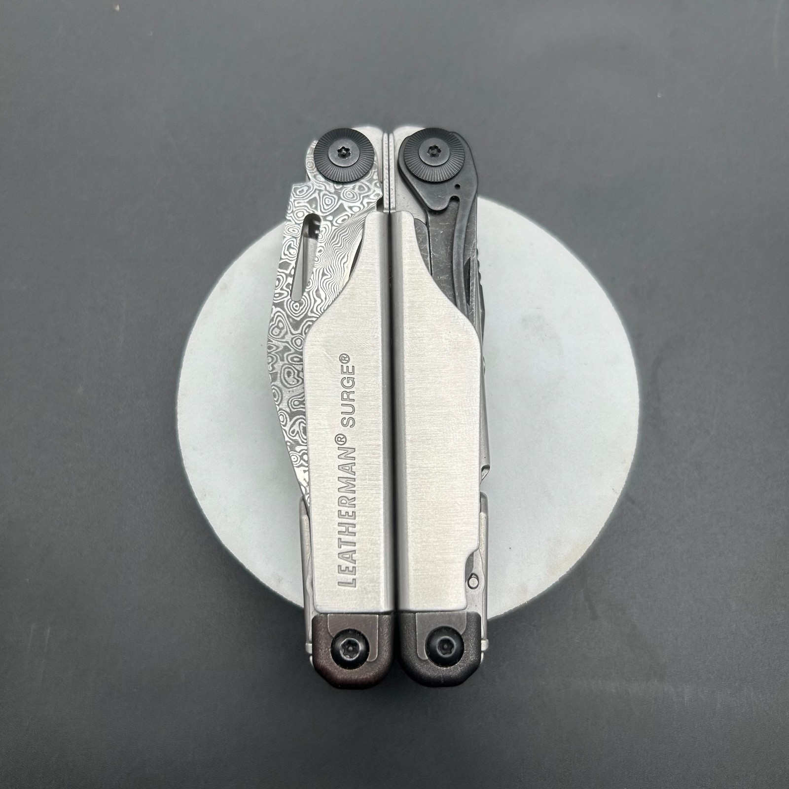 VG10 Damascus Clip-Point Blades for Leatherman SURGE – MAIN KNIFE UPGRADE Kukri