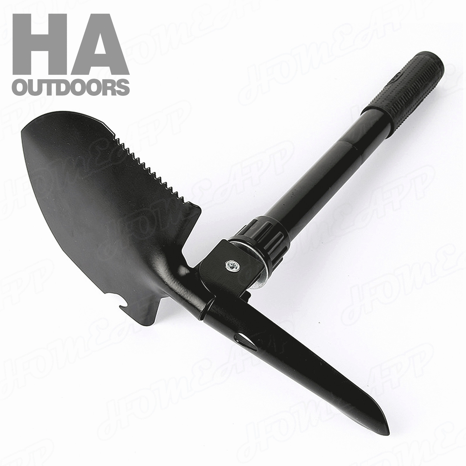Survival Folding Shovel Outdoor Garden Camping Hiking Spade Foldable/Black