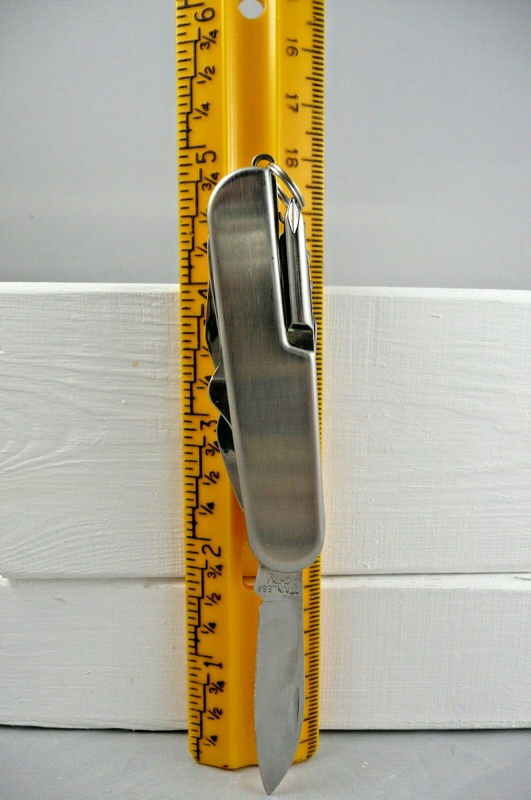 Multi-tool Pocket Knife Advertising Stainless Steel 9 Tools NIB