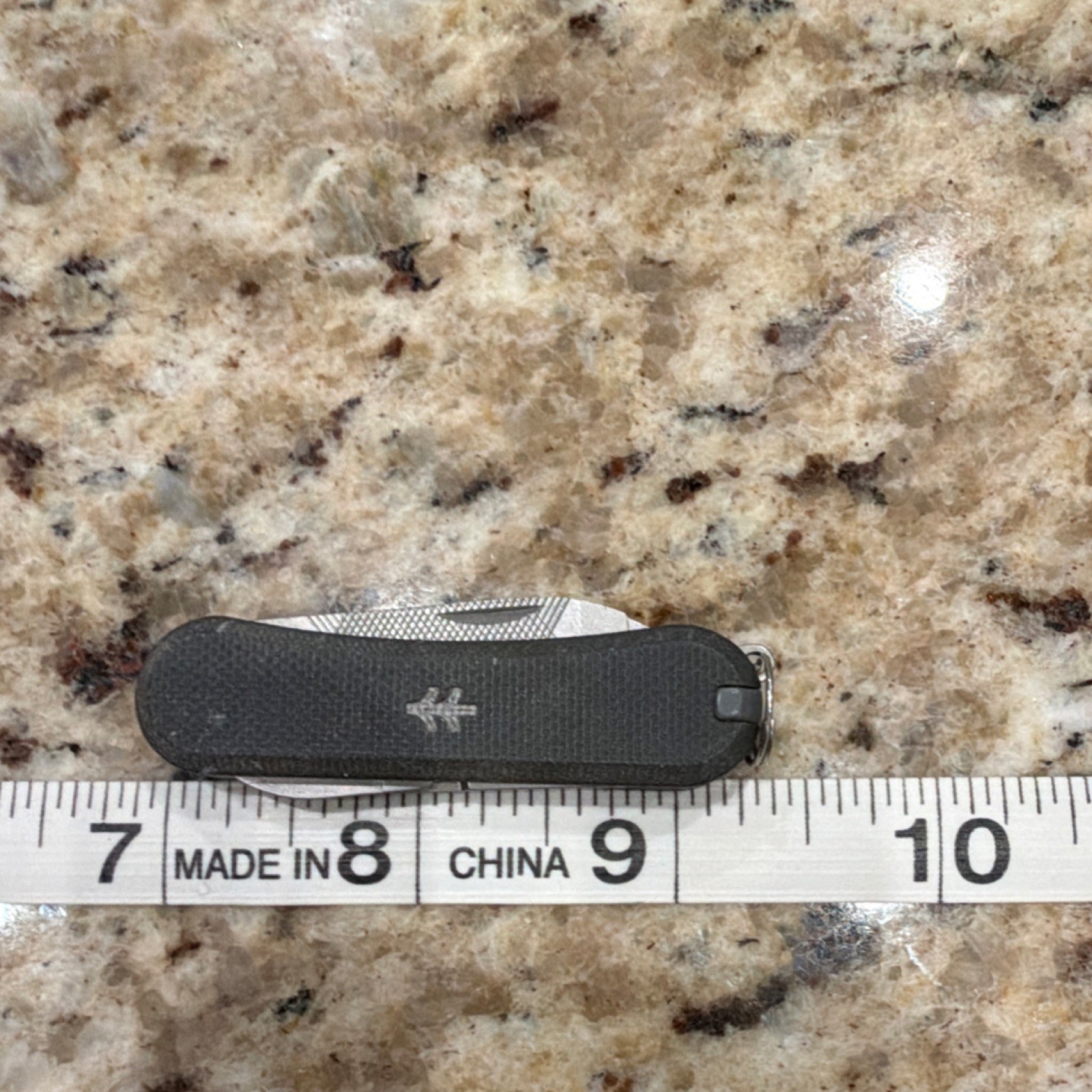 Swisstech Huckberry Multi-Tool Stainless Steel Knife Scissors File Keychain