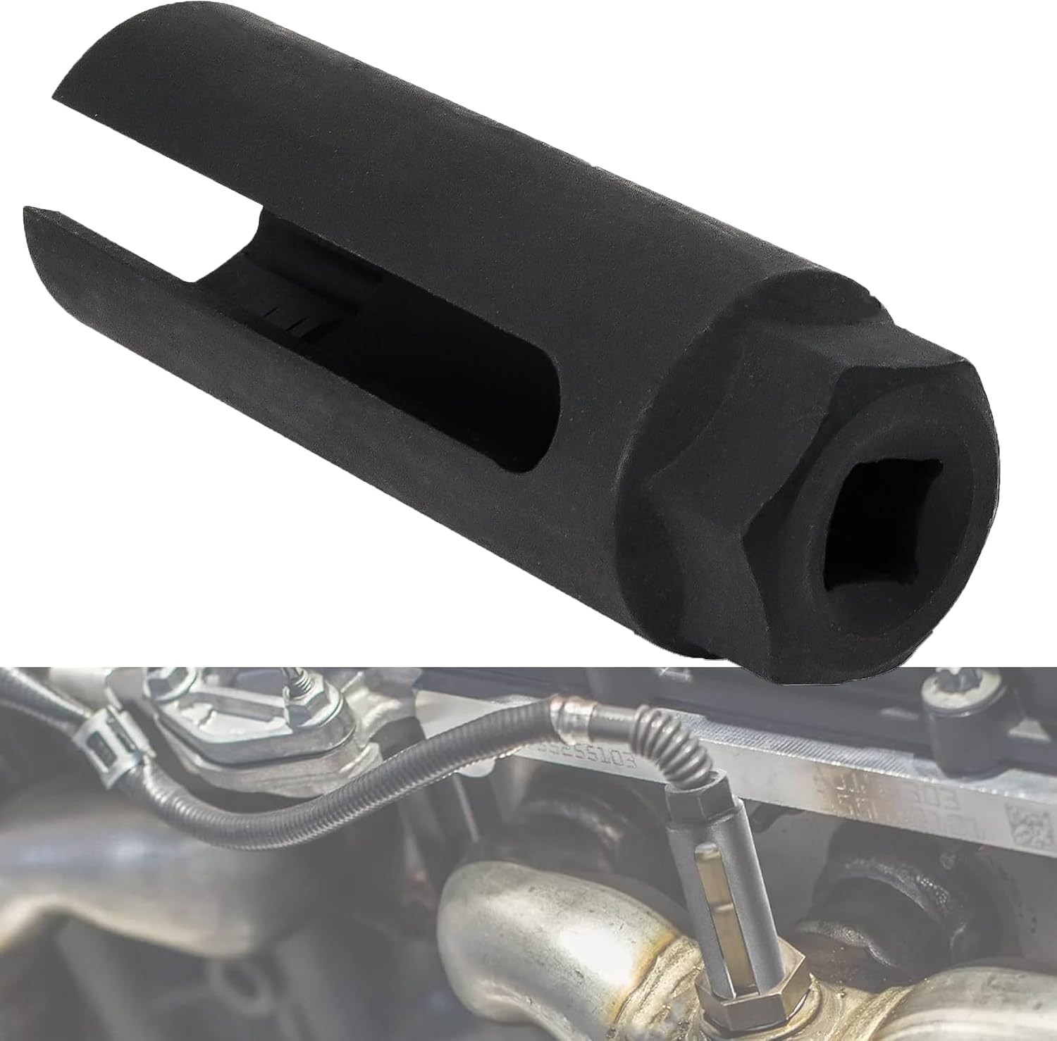 Oxygen Sensor Socket with Side Wire Cutout 3/8-Inch Drive by 7/8-Inch 22mm Fi…