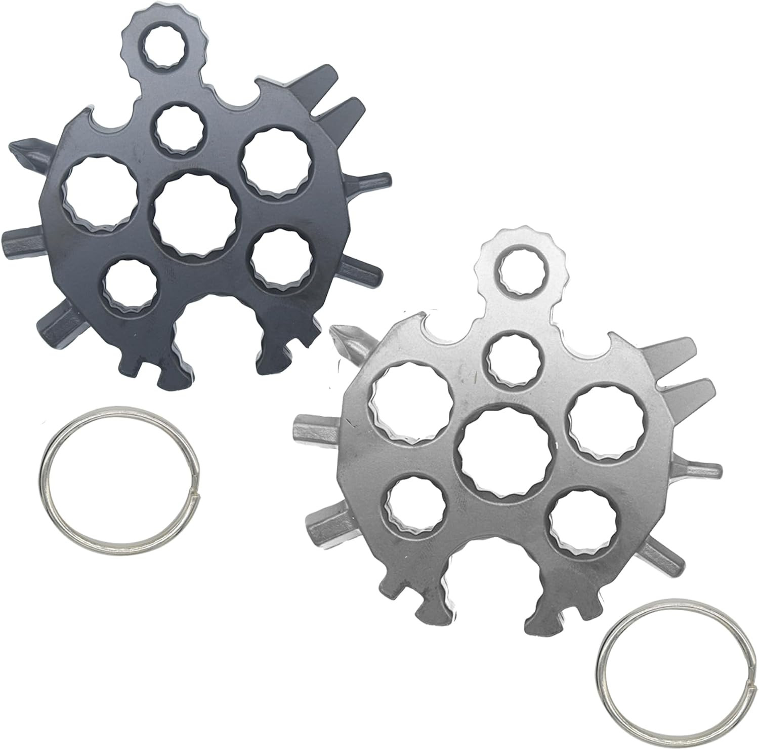 20-In-1 Multi Tool Snowflake Shape for Bottle Opener and Flat Phillips Screwdriv