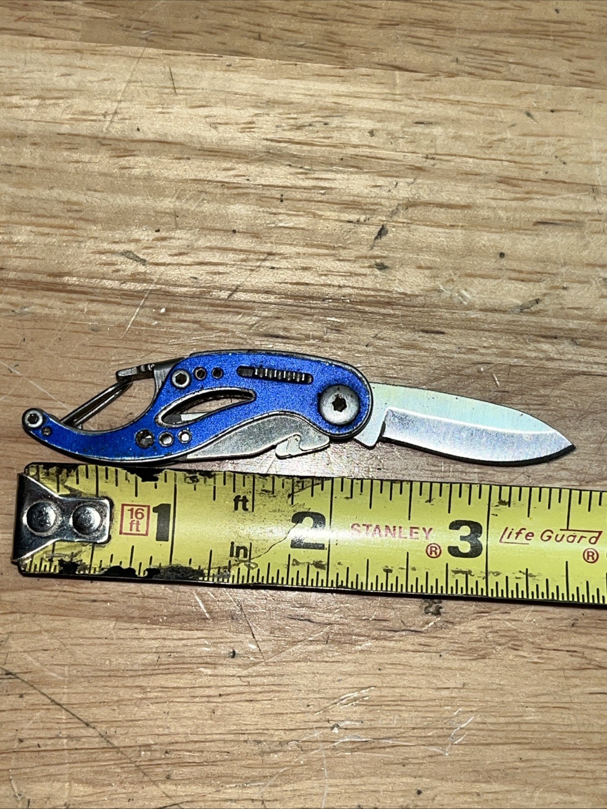 Gerber Curve Mini Multi-Tool, Blue/Silver, Knife Carabiner Bottle Opener